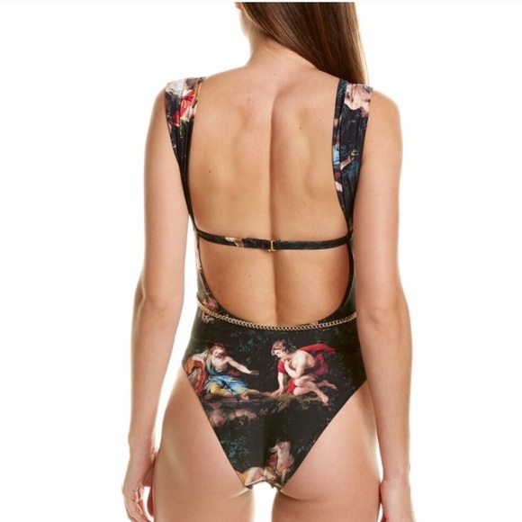 NWT WeWoreWhat Painted Angels Danielle One-Piece - Picture 4 of 10